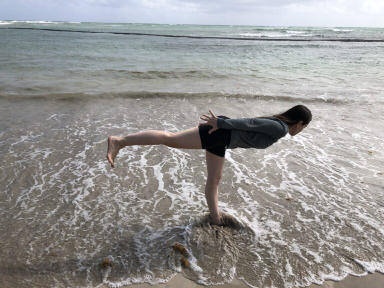 Beach Yoga at a Resort in Punta Cana, Dominican Republic