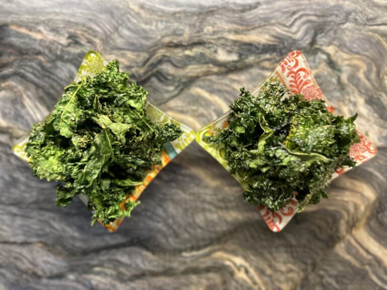 Kale Chips Cooked Two Ways