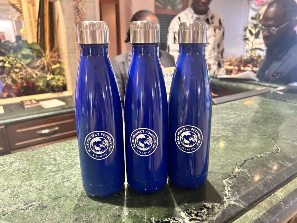 Refillable water bottles given to Marriott members