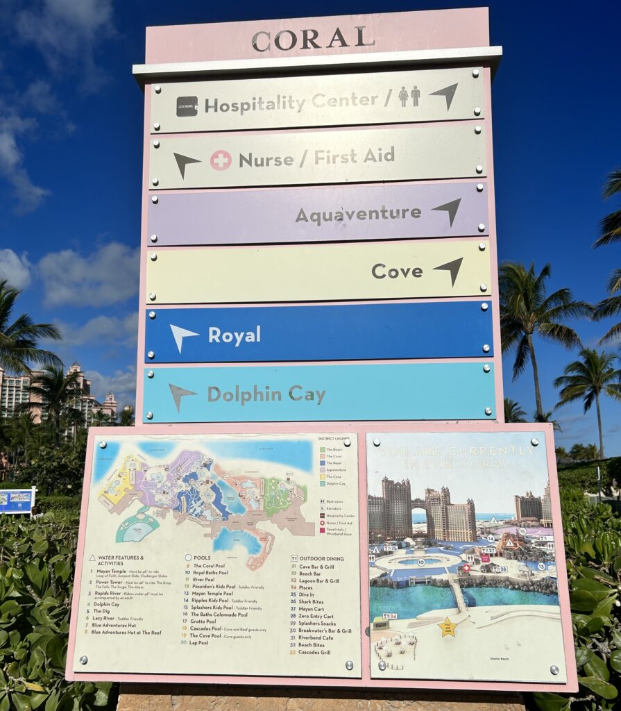 Signage at Atlantis Bahamas