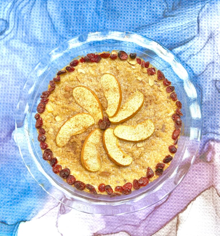 Apple Pie Quinoa Kugel–Vegan and Gluten-Free